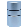 CMB Big Silver 20 mm golf ball stamp, front view
