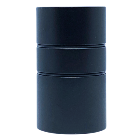 Golfball-Stempel CMB Big Black 20 mm in Mattschwarz, Vorderansicht