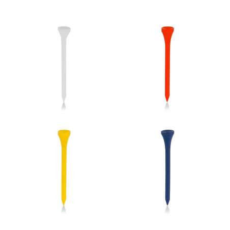 Personalisierte Golf-Tees aus Holz in 4 Farben: Weiß, Rot, Gelb, Marineblau