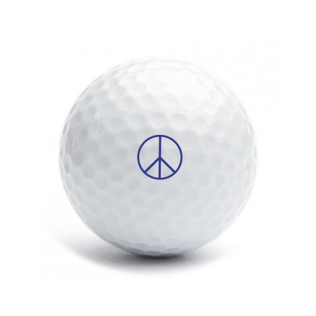 tampon classique PEACE & LOVE pour balle de golf