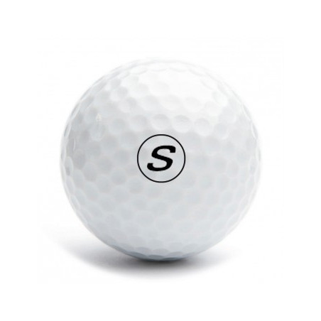 Tampon classique lettre S pour balle de golf