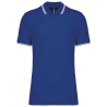 Men's short-sleeved polo shirt with contrasting piping