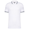 Kurzarm-Poloshirt für Herren mit kontrastierender Paspelierung