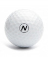 Tampon classique lettre N pour balle de golf