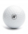 Tampon lettre W pour balle de golf