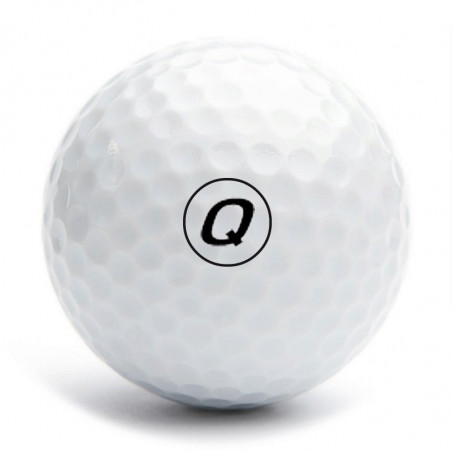 tampon classique lettre Q pour balle de golf