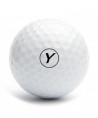 tampon classique lettre Y pour balle de golf