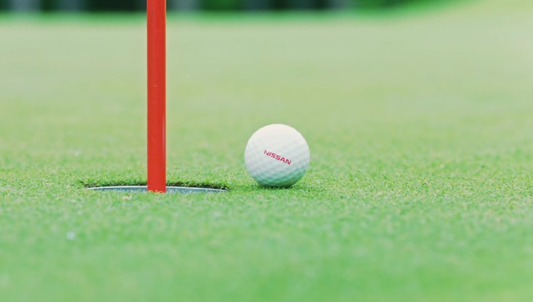 The remote-controlled golf ball